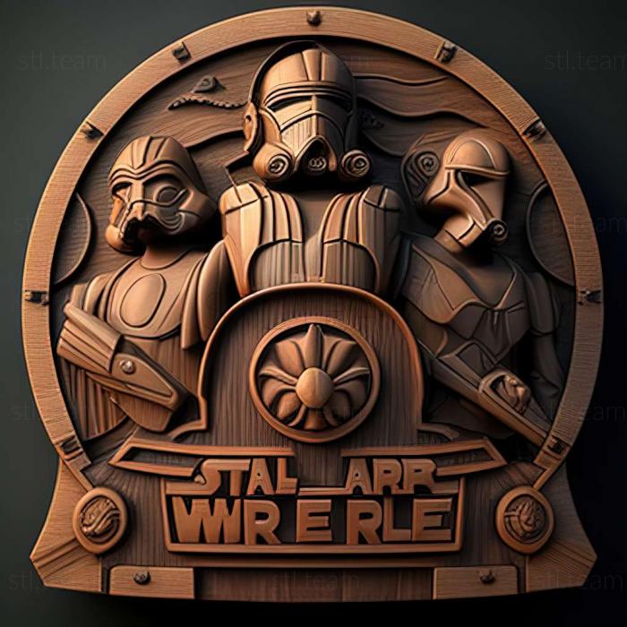 3D модель Звездные войны Войны клонов Герои республики игра (STL)